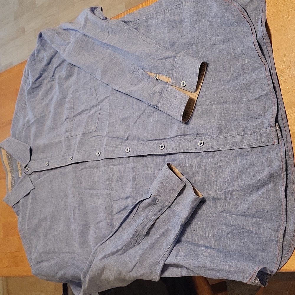 Age of Wisdom Blue Linen & Cotten Ling Sleeve